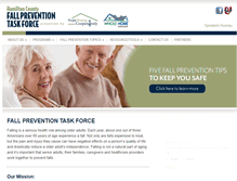 Tablet Screenshot of fallpreventiontaskforce.org